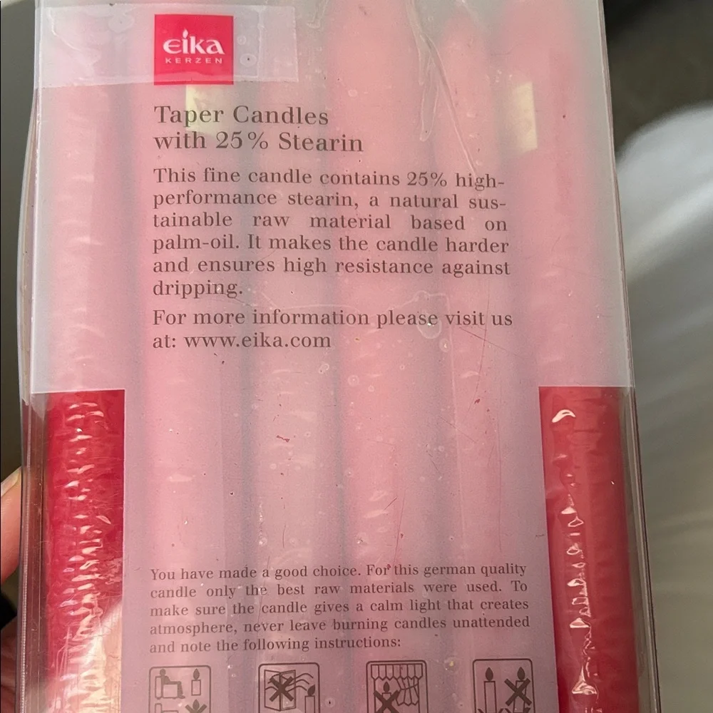 Red Taper Candles - 12 Pack